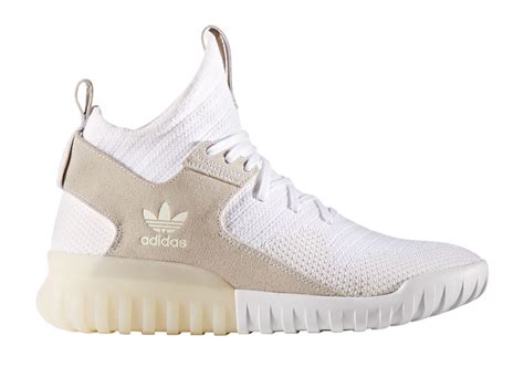 white adidas originals tubular x pk primeknit high trainers